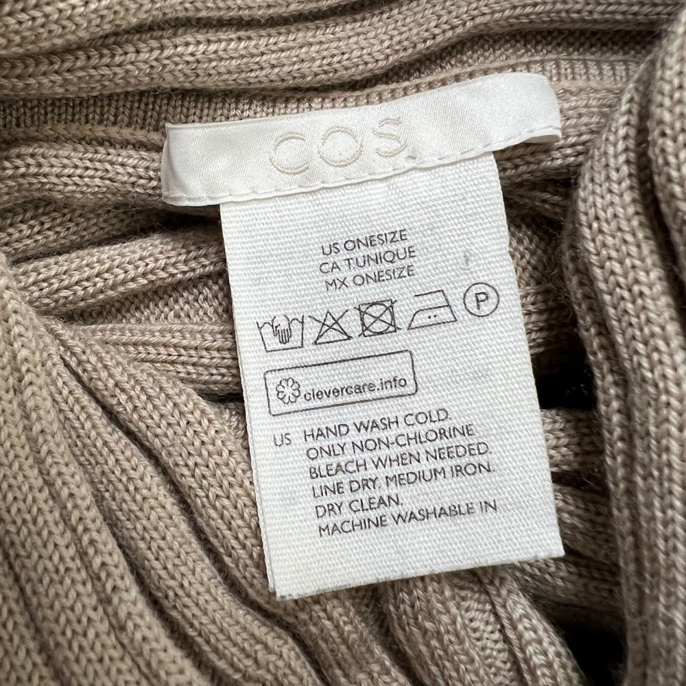 COS Ribbed Beige Wrap - Picture 4 of 9